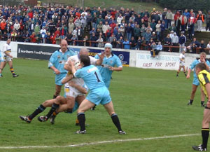 Jacko in action last time we stuffed Leigh