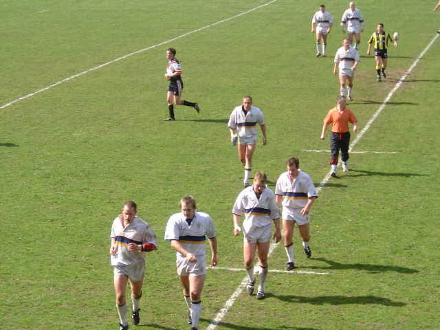 Half time  against Vikings 2001