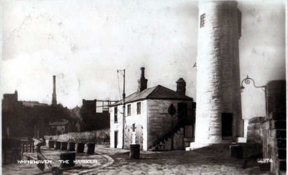 Harbour office from old postcard, Courtesy of Serge