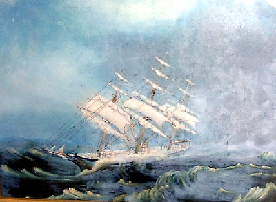 Four masted whitehaven ship the Sherwood
